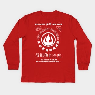 Flameo Chili Sauce Kids Long Sleeve T-Shirt